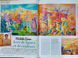 Michele CARER - Article de presse - Plaisirs de Peindre - n°73 - Nov2018-Fev2019
