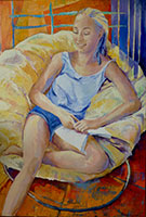 Michele CARER - peintre - toile - Adolescence - 73 x 50cm