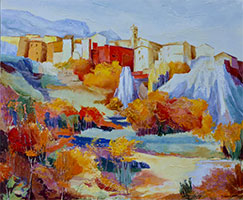 Michele CARER - peintre - toile - Golden Autumn
