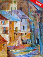 Michele CARER - peintre - toile - Colored walls