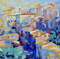 Michele CARER - peintre - toile - S'�merveiller