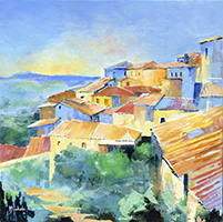 Michele CARER - peintre - toile - Voici venir l'orage